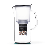 Wasserfilter Kanne TOYA 1,4L Glaskanne mit Zählwerk...