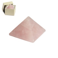 Rosenquarz Pyramide in Geschenkschachtel, ca.3cm