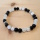 Armband NOIR BLANC – Onyx & Selenit für Schutz & Klarheit 6mm (Größe wählbar)