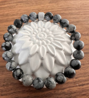 Schneeflocken Obsidian Armband – Schutz, Erdung...