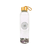 Zirbenwelt Edition – Wasserflasche 1 L aus Borsilikatglas