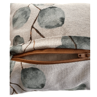 Zirbenkissen Motiv Eukalyptus - Baumwolle, ca.26x18 cm, Inlay wählbar