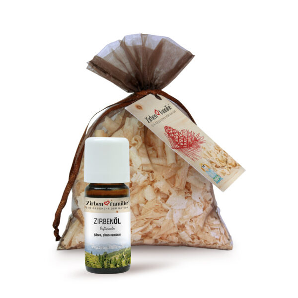 KOMBI-Set: ZirbenÖl 10 ml + ZirbenDuftsackerl