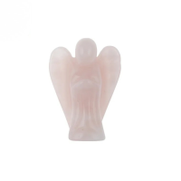Rosenquarz Schutzengel Figur – stehender Engel aus...
