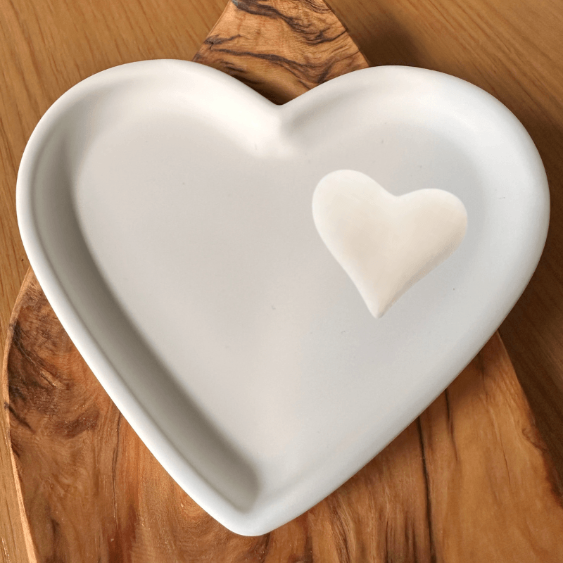 Herzensduft Geschenkset – Keramikherz, Aroma Duftstein & ätherisches Öl
