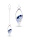 Phiole Balance mit Sodalith, Chalcedon und Bergkristall – Edelsteinphiole für innere Balance und Ausgeglichenheit