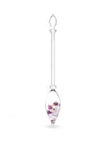 VitaJuwel WELLNESS Edelsteinphiole mit Amethyst, Rosenquarz und Bergkristall inklusive Detailansicht der Edelsteine