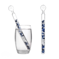 Kristall-Vitalstab "Gelassenheit" – Blauquarz, Dumortierit & Magnesit