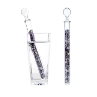 Vitalstab Kristallklar Ansicht Stab und Stab im Glas