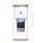 ENYA Wasserfilterkanne 1,4 L aus Glas mit Bambusdeckel