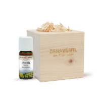 Zirbenwürfel Set mit 10ml Zirbenöl