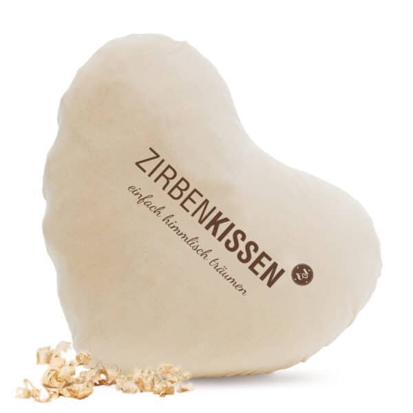Zirbenkissen Herzform