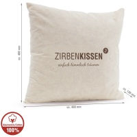 ZirbenKissen, 40 x 40 cm