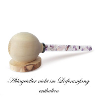 Zirbenkugel Edelsteinstab Ablageteller