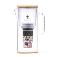 Glas-Filterkanne KATARA mit Bambusdeckel  &...